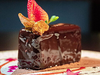 Foto de Fondant Praline de Chocolate, sobremesa do Illa Gastrobar