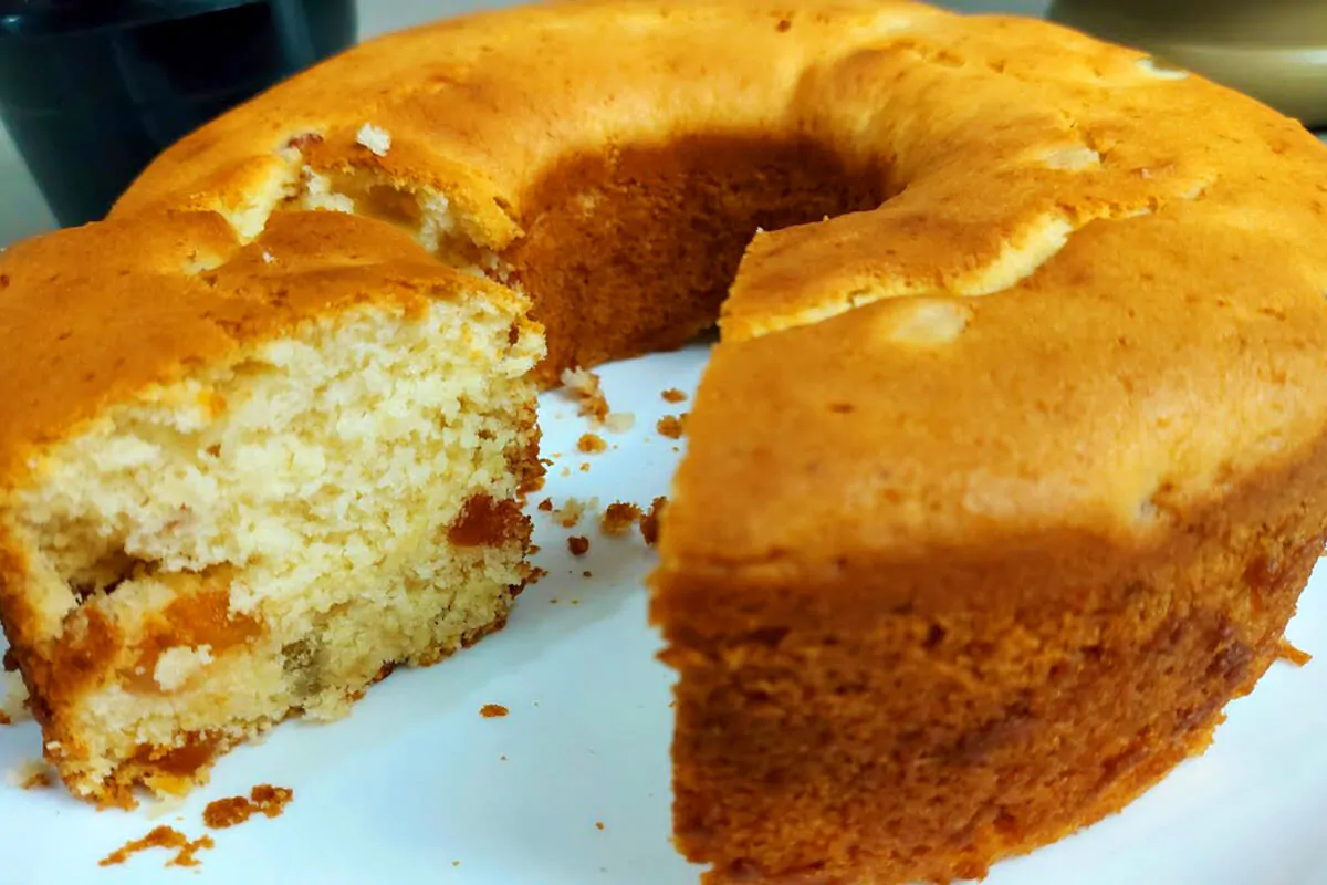 Bolo de 3 Ingredientes, sem Ovo, sem Leite e sem Óleo